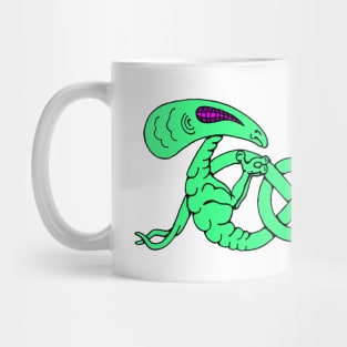 Aliens Entwined (Aliens and Celtic Knot) Mug